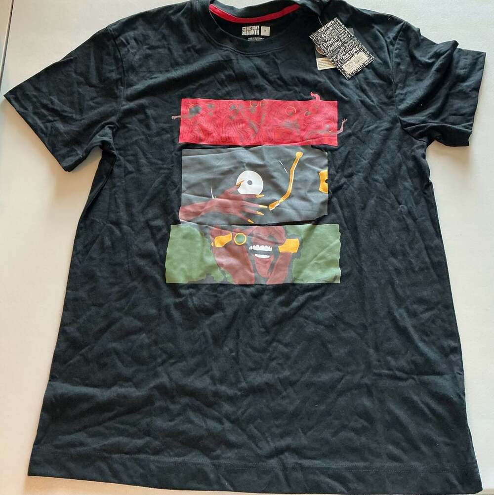 Black History Month Graphic T-Shirt Size M Black